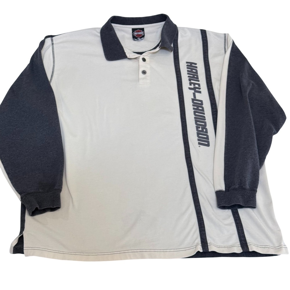 Harley-Davidson‎ Mens 2XL Long Sleeve Polo Shirt Gateway St Louis